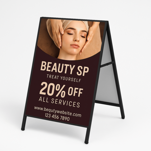 Colorbond A Frame – Durable Outdoor Metal A-Frame Sign for Business Advertising