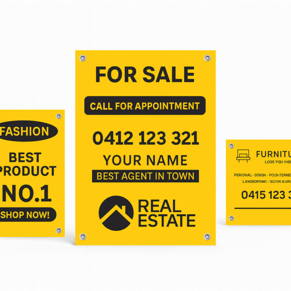 Custom Printed Corflute Boards – Ideal for Events, Construction & Real Estate